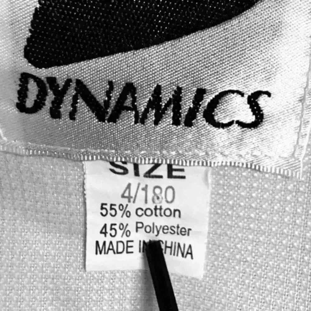 GENESIS TAEKWONDO WHITE V NECK SPLIT HEMLINE TOO W/BELT ELASTIC WAIST PANT 4/180 - Picture 10 of 10